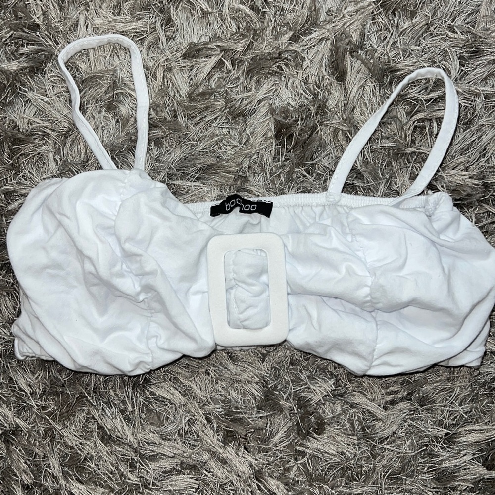 White crop top
